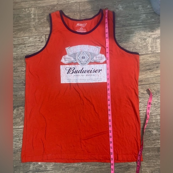 Men’s red Budweiser tank top - Picture 5 of 5